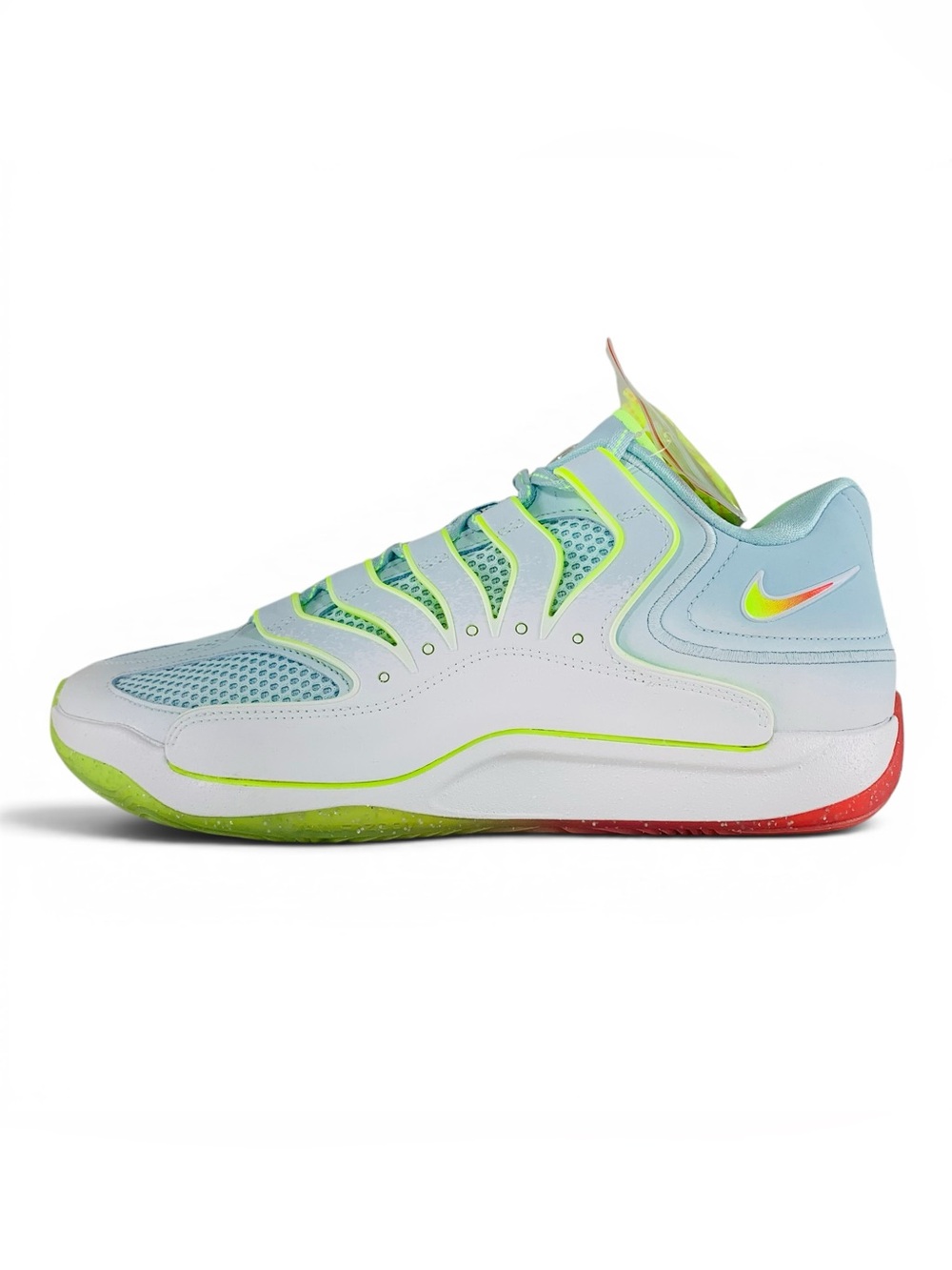 Nike KD 18 Gifted White Volt Glacier Blue Men's Basketball Shoes HV1998-100